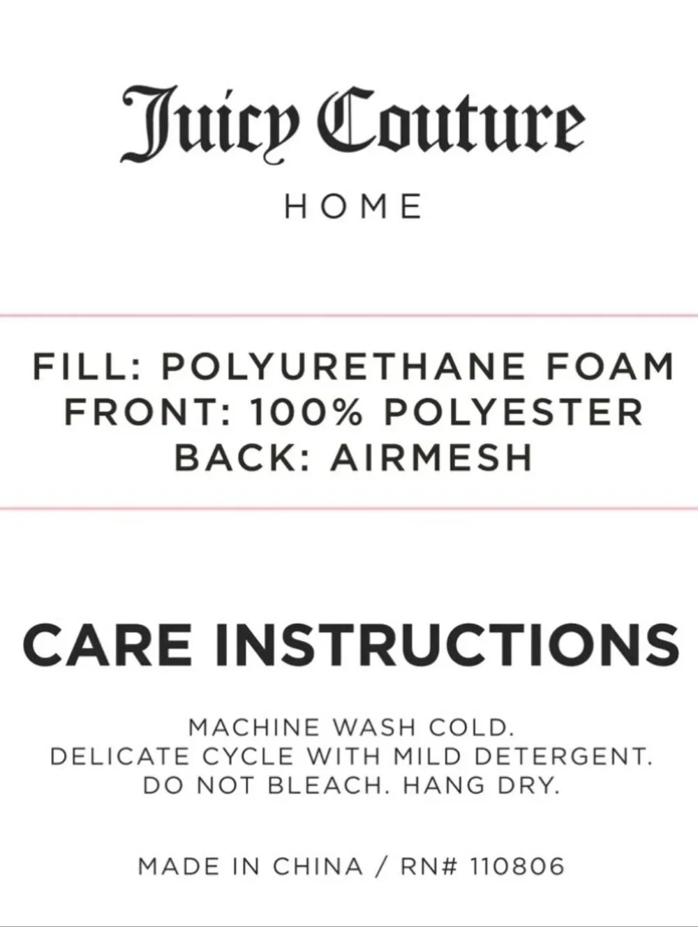 Juicy Couture luxe plush